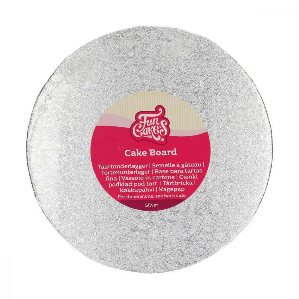 big_1650-1.jpg Funcakes - Cake Board Rond Silver - Ø20cm 3mm – Image 1