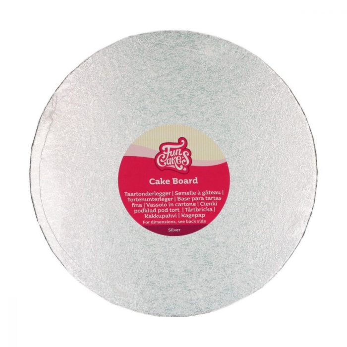 Funcakes - Cake Board Rond Silver - Ø25cm 3mm