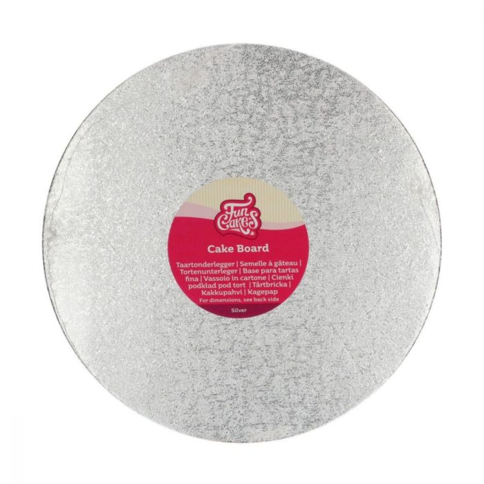 Funcakes - Cake Board Rond Silver - Ø27,5cm 3mm