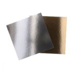 Funcakes - Plateau Carré Silver/Gold- 30.4x30.4 x 1.15mm - 3pcs