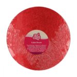Funcakes - Cake Drum Rond Rouge- Ø25cm 1.2cm