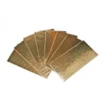 Semelle à bûche or - 29 x 10 cm