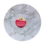 Funcakes - Masonite Cake Board Rond Ø35 cm - Blanc Gris Marbré
