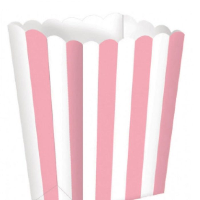 big_1694-1.jpg Amscan - 5 Boites Popcorn cartonnées rayées Rose - 6,3 x 13,4 x 3,8 cm