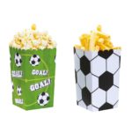 Decora - Boite à Friandises - pop corn - cadeaux  - football- 6pcs party box