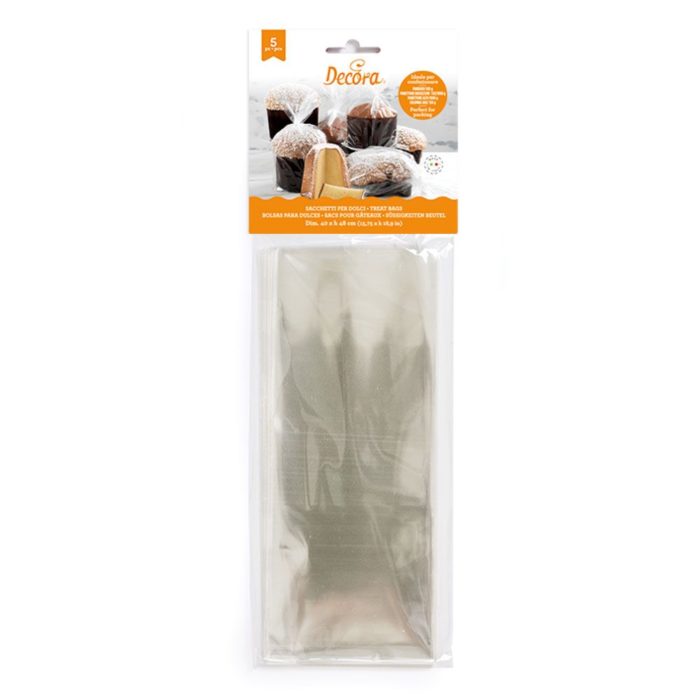 Decora - Sachets Transparents pour gâteaux - 40x48 - 5pcs