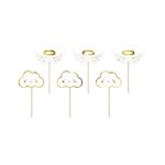 PartyDeco - Décorations de gâteau - muffins Naissance- "Heaven send"- 12.5cm - 6pcs