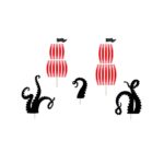 PartyDeco - Décorations de gâteau  - Pirates - 5pcs - 13.5-21cm