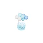 PartyDeco - Décorations de gâteau  - Ballons Bleu- 1pcs - 29cm