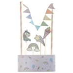 Décorations de gâteau - Licorne - 6pcs -3x7cm & 19.2x0.6cm