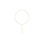 PartyDeco - Décorations de gâteau  - Circle en bois  - 24.5cm