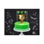PartyDeco - Décorations de gâteau  - Football Party  - 15.5x20cm - 2pcs