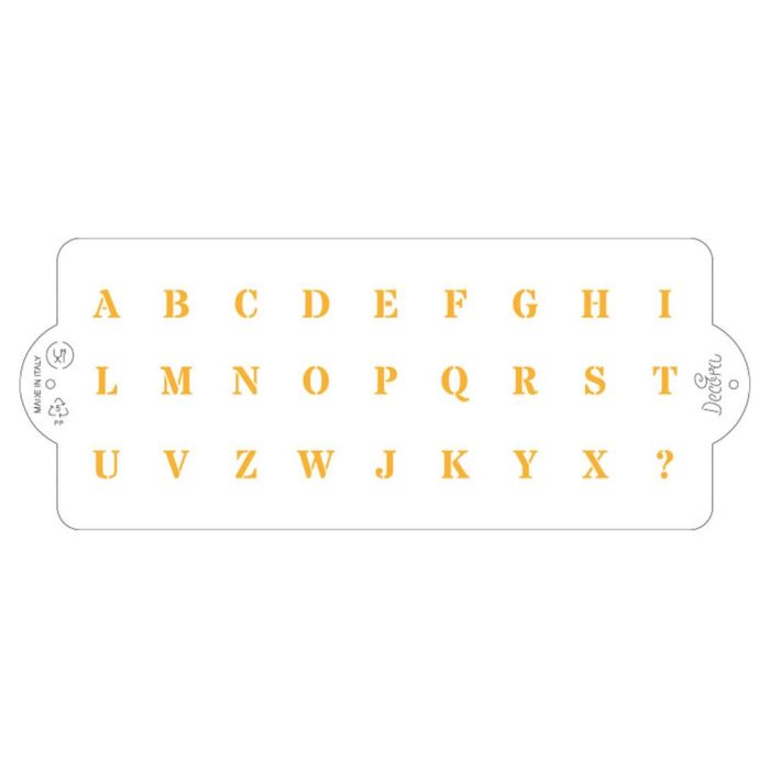 Decora - Stencil - Alphabet - 25x10cm