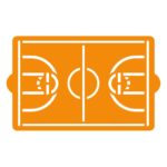 Decora - Stencil - Terrain De Basket- 30x20cm