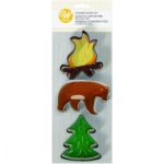 Wilton - Emporte-pièce Biscuit Feu/Ours/Arbre - Set/3