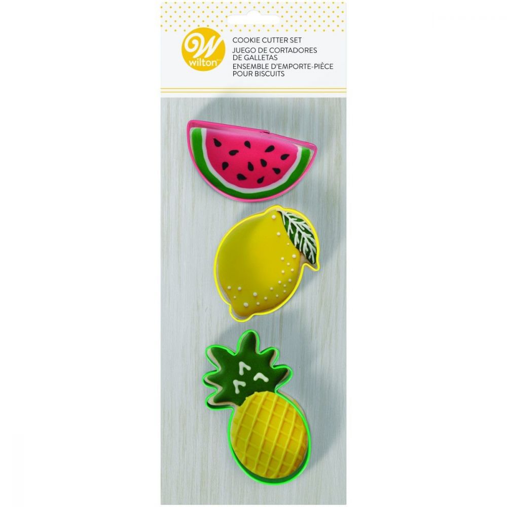 big_1825-1.jpg Wilton - Emporte-pièce Biscuit Ananas/Pastèque/Citron - Set/3 – Image 1
