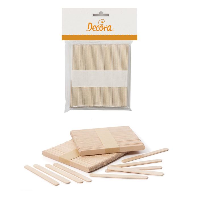 Decora - Bâtonnets de glace en bois  - 10x93mm - 100pcs