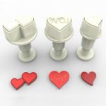 Decofee - Emporte Piece - Mini Plungers love set/3