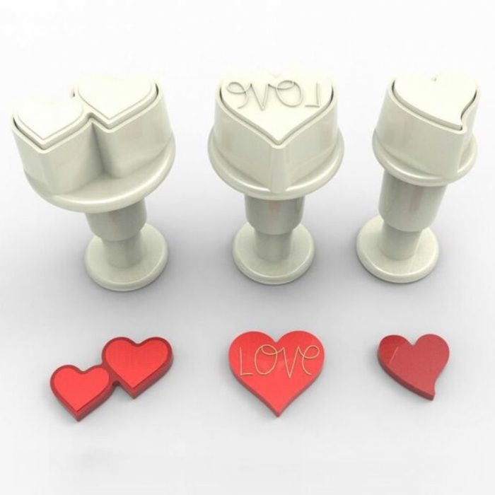 Decofee - Emporte Piece - Mini Plungers love set/3