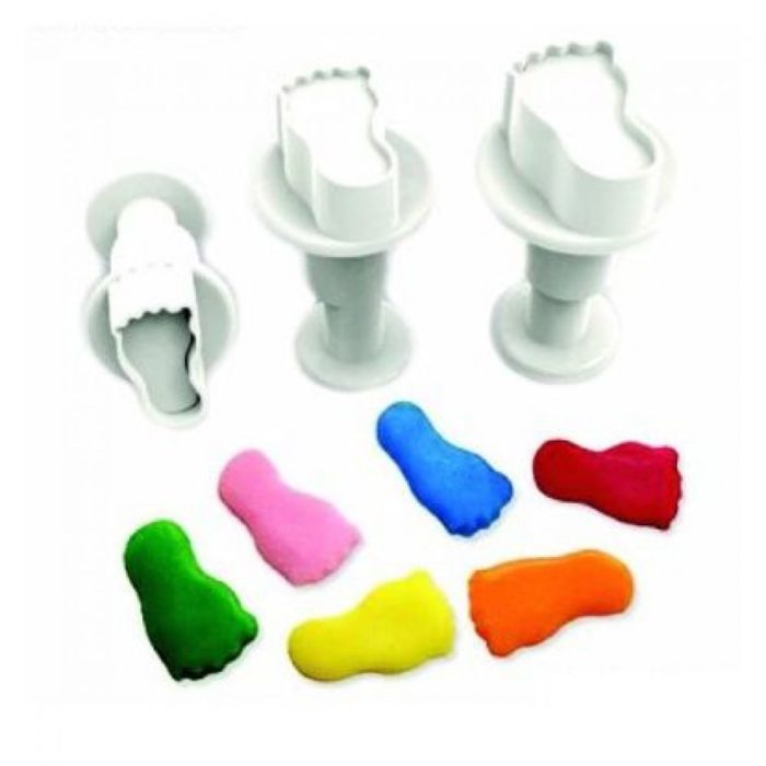 Decofee - Emporte Piece - Mini Plungers petits pieds set/3