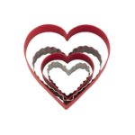 Wilton - Emporte piece - coeurs - set/4