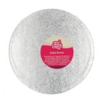 Funcakes - Cake Drum Rond Silver- Ø25cm 1.2cm