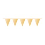 Amscan - Guirlande - Fanions - 10mX32cm - Gold Brillant