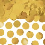 PartyDeco - Cercles de confettis - doré,  2.5cm - 15g