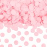 PartyDeco - Confettis Cercles, rose clair, papier - 1.6cm - 15g