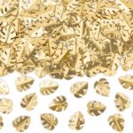 PartyDeco - Confettis Monstera Feuilles, or, 15g