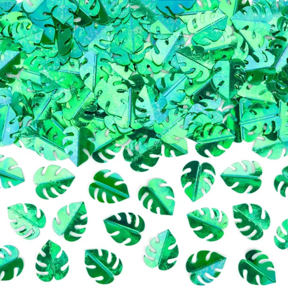 big_2039-1.jpg PartyDeco - Confettis Monstera Feuilles, vert, 15g – Image 1