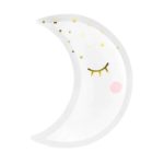 PartyDeco - Assiettes lune - 24cm