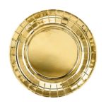 PartyDeco - Assiettes rondes, or , 18cm