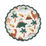 PartyDeco - Assiettes Dinosaures, 18 cm