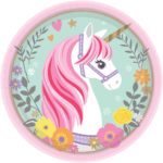 Amscan - Assiettes Licorne 18cm