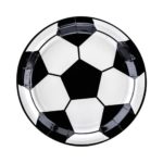 PartyDeco - Assiettes Ballon de Football, 18cm