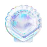 PartyDeco - Assiettes Coquillage iridescent 18cm