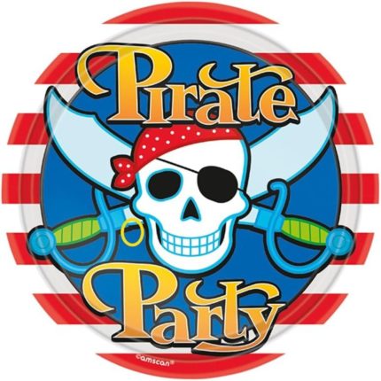 Amscan - Assiettes Pirates Party - 23cm