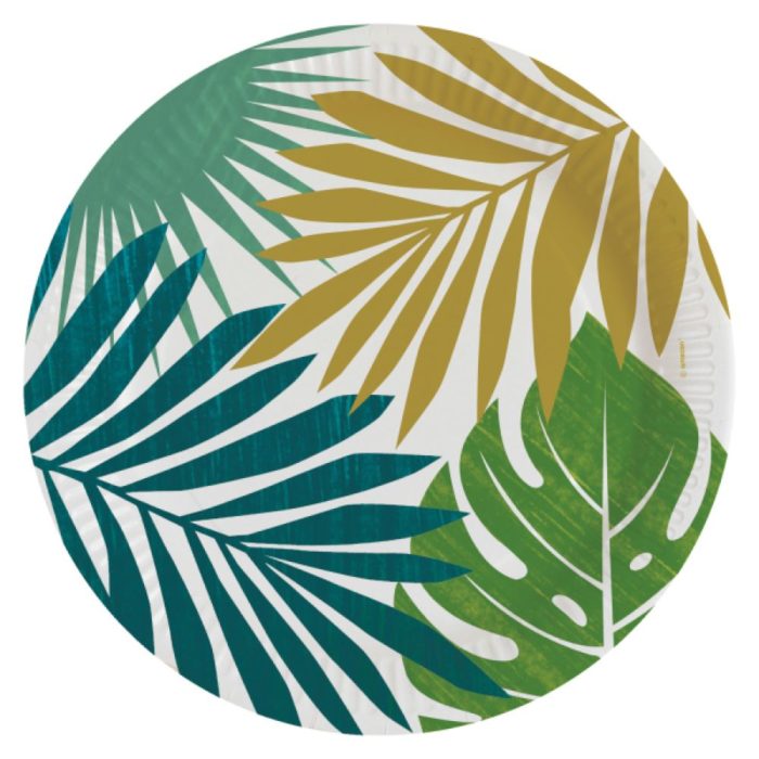 big_2079-1.jpg Amscan - Assiettes Feuilles Tropicales - 23cm