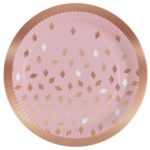Amscan - Assiettes Rose Gold- 23cm
