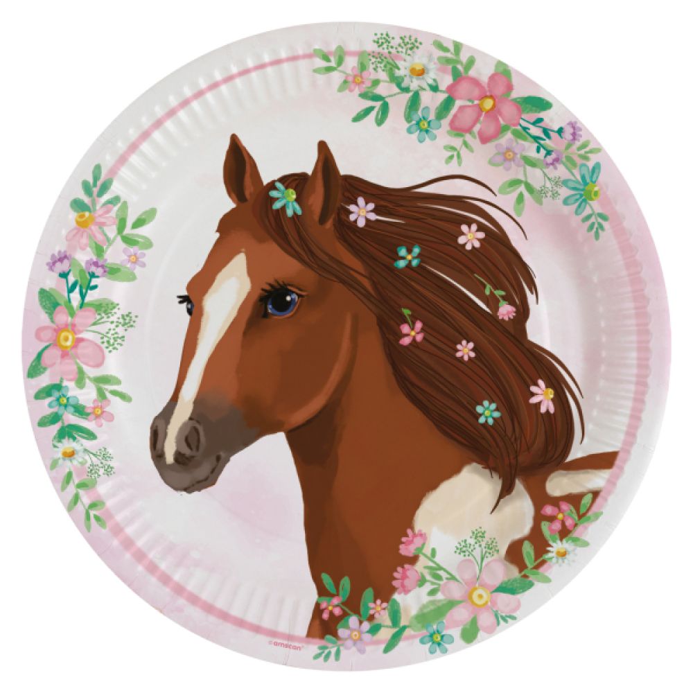 big_2082-1.jpg Amscan - Assiettes cheveux - 23cm – Image 1
