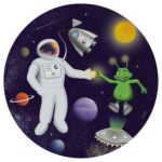 Amscan - Assiettes fête dans l'espace - 23cm