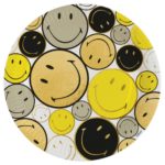 Amscan - Assiettes smiley - 23cm