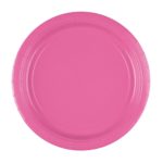 Amscan - Assiettes Rose- 23cm