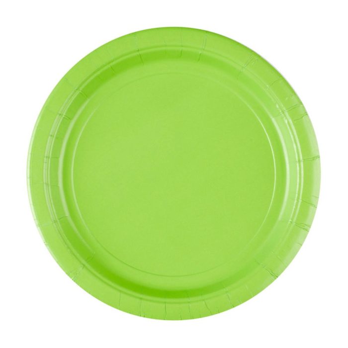 Amscan - Assiettes vert- 23cm