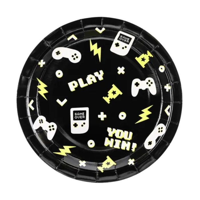big_2100-1.jpg PartyDeco - Assiettes manette gamer - 21cm