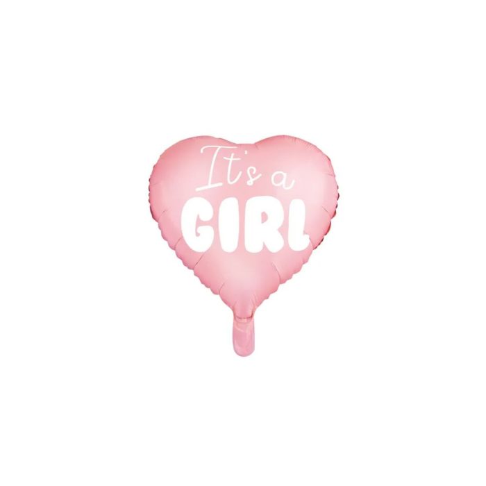 PartyDeco - Coeur it's a girl - 45cm