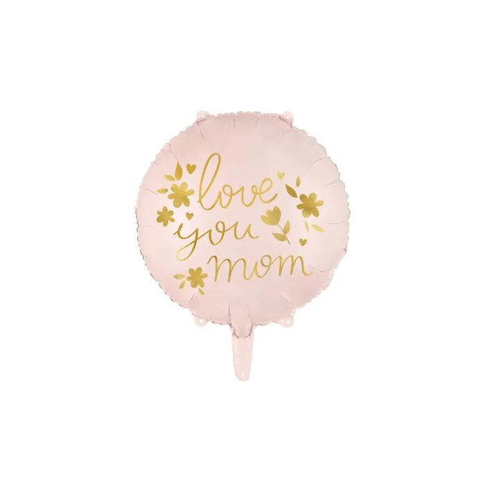 PartyDeco - Ballon Love you Mom- 35cm