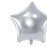 PartyDeco - Ballon étoile, 48cm, argenté