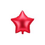 PartyDeco - Ballon étoile, 48cm, rouge